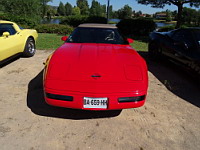 Chevrolet Corvette C4, decapotable rouge (de 1984-96) (prise a Amberieux, France, 2016) (6)